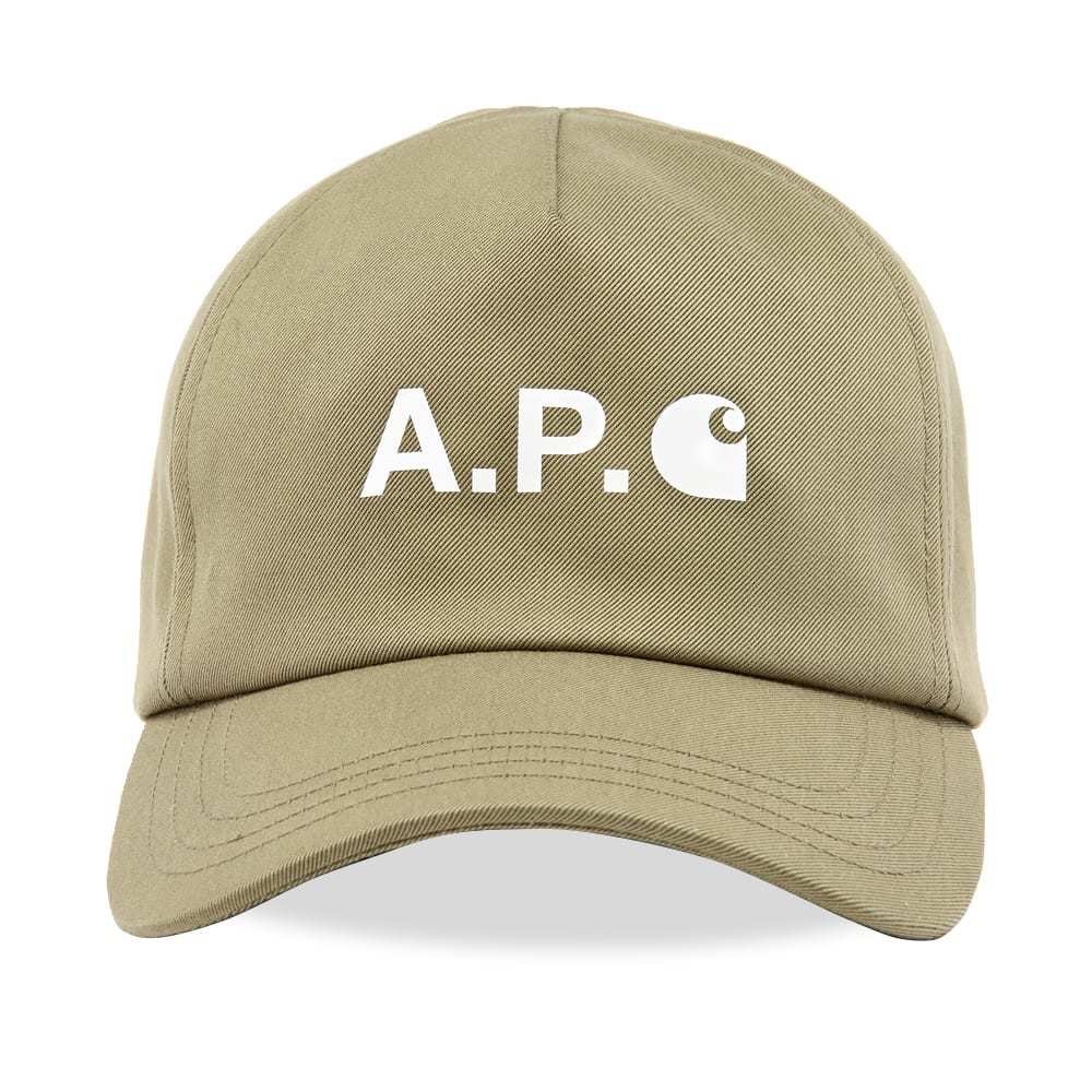 A.P.C. X CARHARTT WIP LOGO CAP, KHAKI, Sz.54